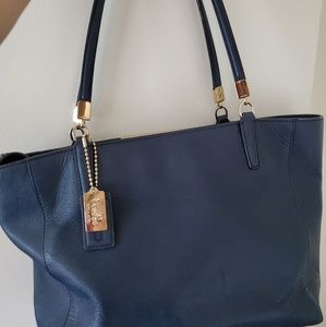 Coach Madison 29002 Saffiano Leather tote navy